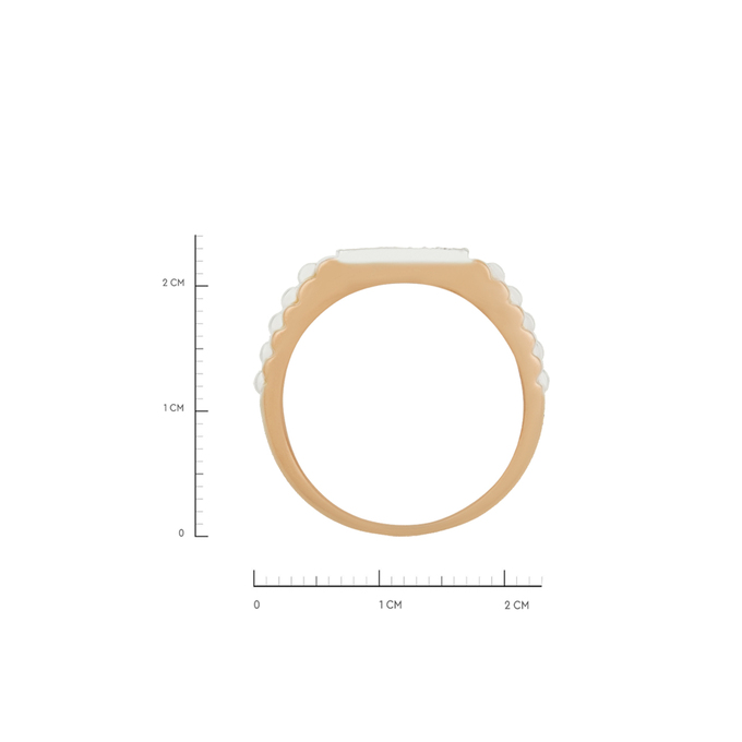 Кольцо из золота 585 пробы c бриллиантами, Л 7601 6294 за 117520