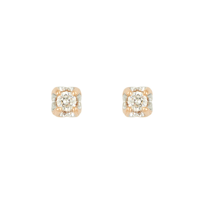 Серьги из золота 585 пробы с бриллиантами