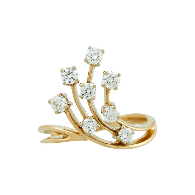 Кольцо из золота 750 пробы c бриллиантами, Л 1812 0106 за 112140