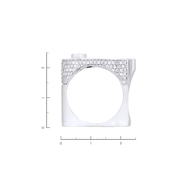 Кольцо из золота 585 пробы c 176 бриллиантами