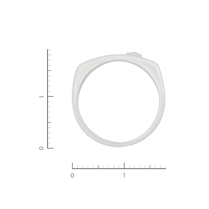 Кольцо из белого золота 585 пробы c 1 бриллиантом, Л 3112 5379 за 25200