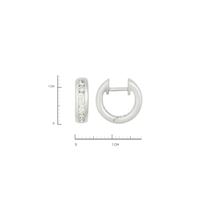 Серьги из золота 585 пробы c бриллиантами, Ц О007 1114 за 50900