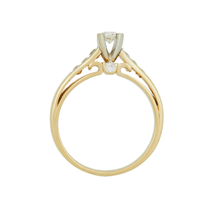 Кольцо из золота 585 пробы c бриллиантами, Л 7303 3822 за 106400