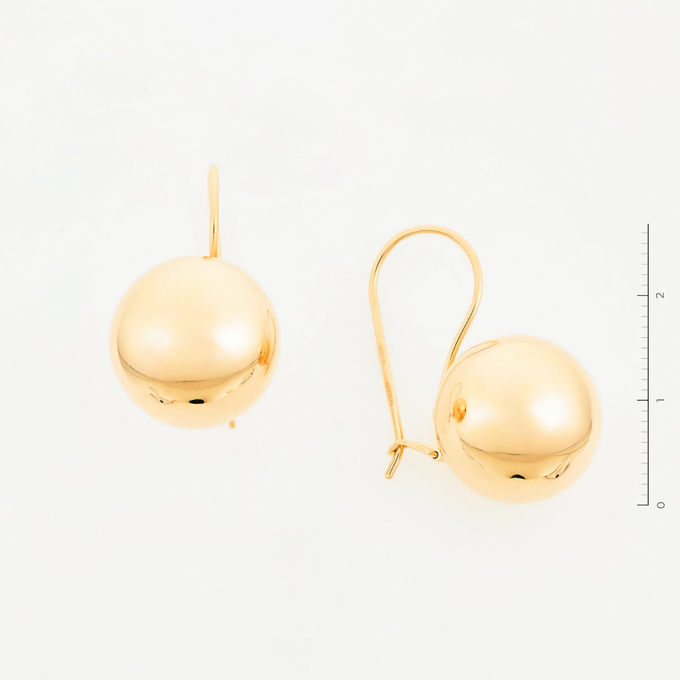 Серьги из красного золота 585 пробы