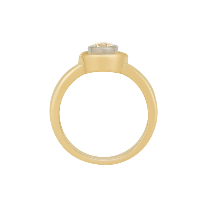 Кольцо из золота 750 пробы c бриллиантом, Л 0616 7914 за 199920