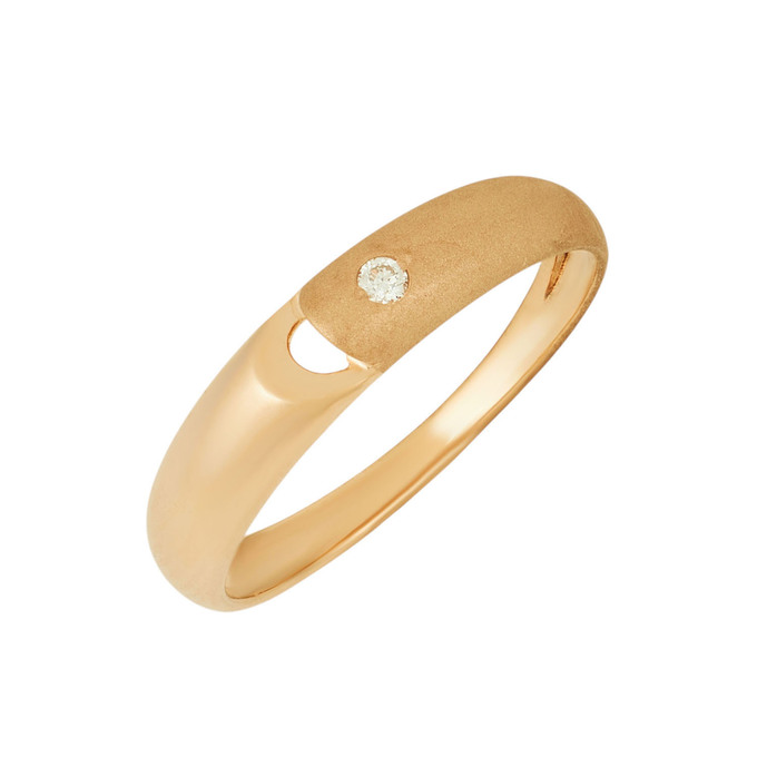 Кольцо из золота 585 пробы c бриллиантом, Л 4306 4384 за 22320