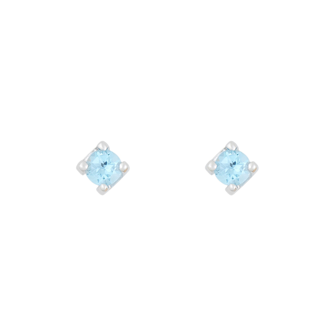 Серьги из золота 585 пробы c топазами