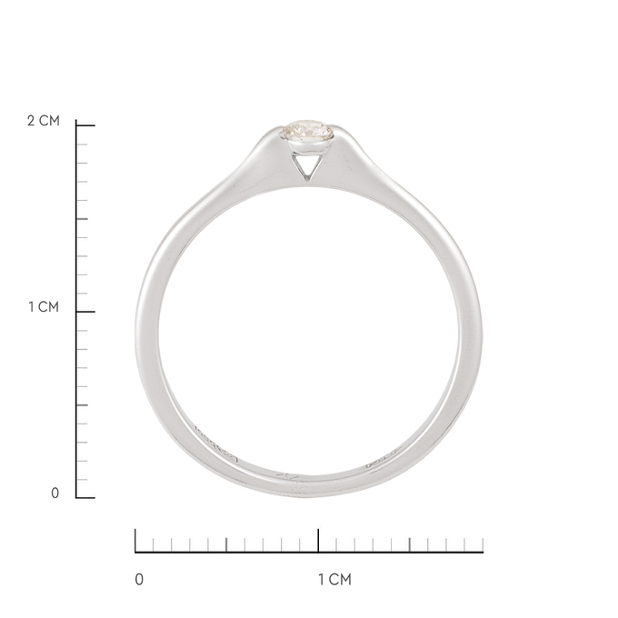 Кольцо из золота 585 пробы c бриллиантом, Л 2415 4697 за 28000
