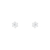 Серьга из золота 585 пробы c 1 бриллиантом