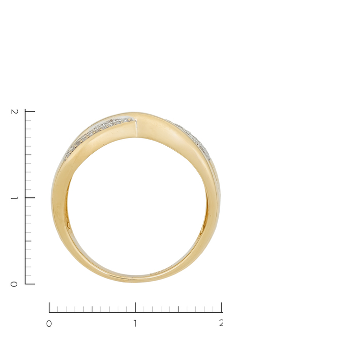 Кольцо из золота 585 пробы c 60 бриллиантами, Л 5103 8322 за 35350