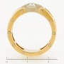Кольцо из комбинированного золота 585 пробы c 1 бриллиантом Л68000415 фото 4