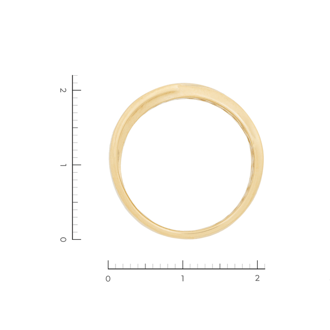 Кольцо из желтого золота 585 пробы c 22 бриллиантами, Л 0514 3634 за 31120