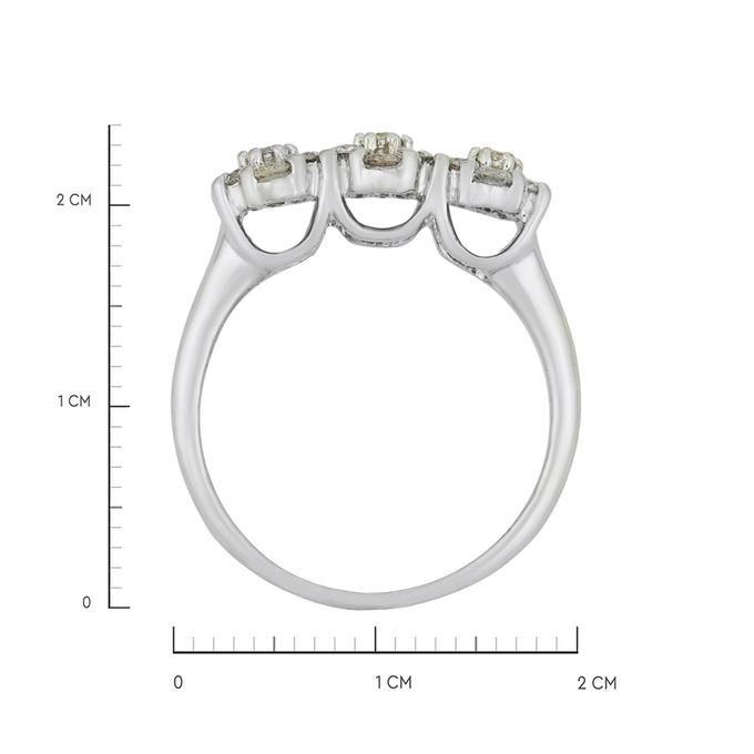 Кольцо из золота 585 пробы c бриллиантами, Л 3706 6182 за 55900