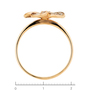Кольцо из комбинированного золота 585 пробы c фианитами Л73021877 фото 4