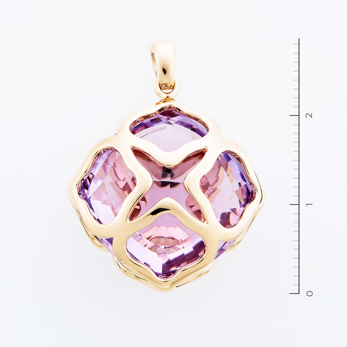 Подвеска золото, 750, 5 к.,7,83 гр. (чистый вес 6,33 гр.) Chopard 799220; Аметист