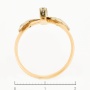 Кольцо из комбинированного золота 583 пробы c 9 бриллиантами Л11149470 фото 4