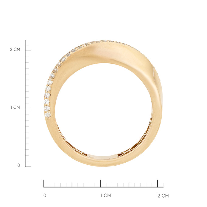 Кольцо из золота 585 пробы c бриллиантами, Л 5703 9088 за 35900