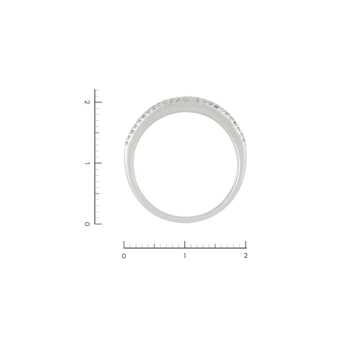 Кольцо из золота 585 пробы c 80 бриллиантами