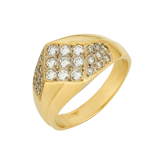 Кольцо из золота 750 пробы c бриллиантами, Л 2811 4239 за 196720