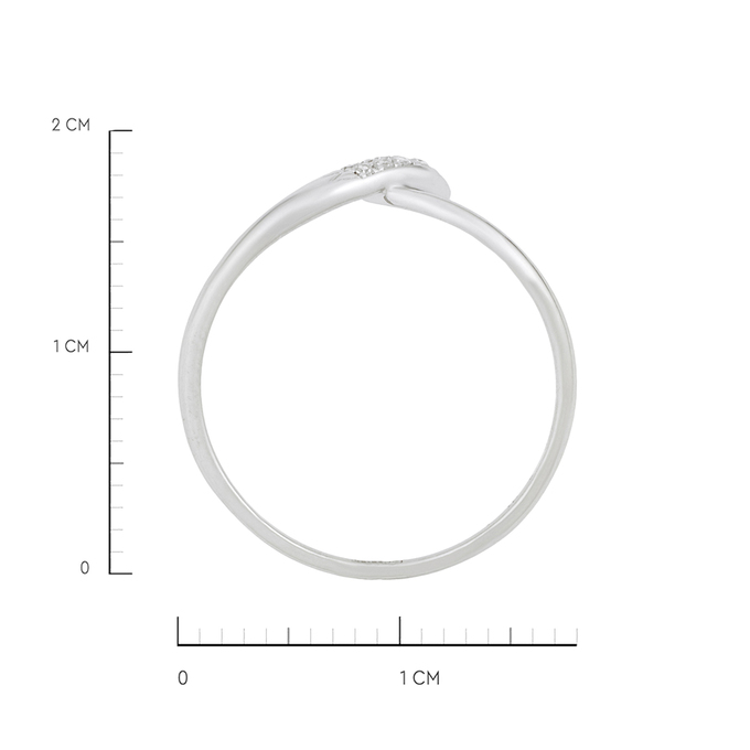Кольцо из золота 585 пробы c бриллиантами