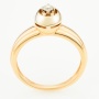 Кольцо из комбинированного золота 585 пробы c 1 бриллиантом Л35059456 фото 3