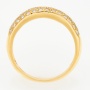 Кольцо из желтого золота 750 пробы c 43 бриллиантами Л19106014 фото 3