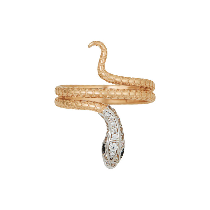 Кольцо из золота 585 пробы c фианитами, Л 4507 9075 за 44400