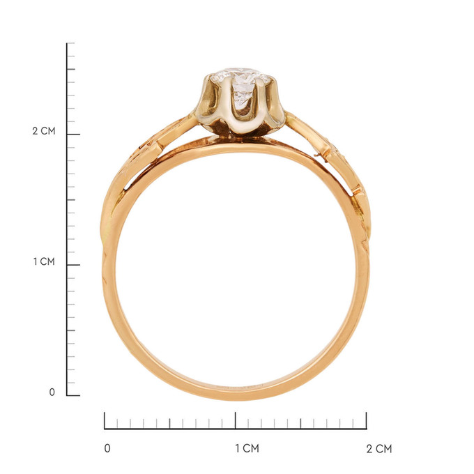 Кольцо из золота 585 пробы c бриллиантами, Л 3505 0326 за 79000