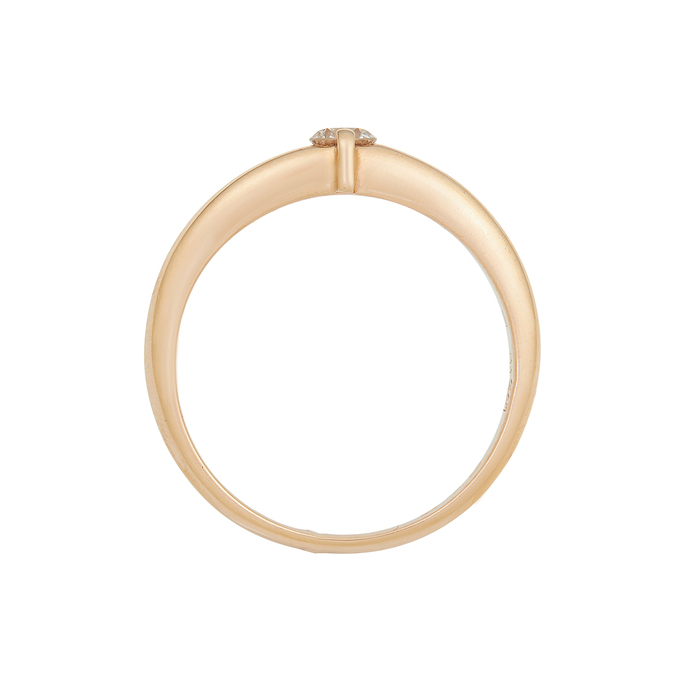 Кольцо из золота 585 пробы c бриллиантом, Л 3309 6529 за 55120