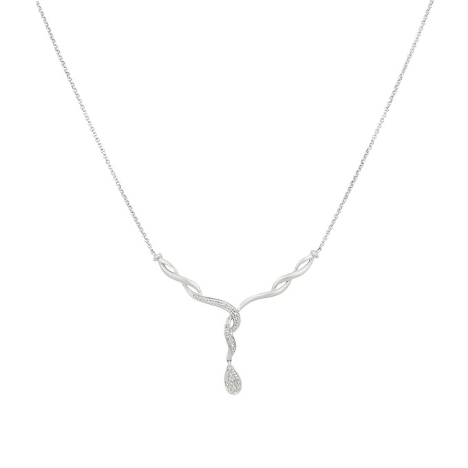 Колье из золота 585 пробы c бриллиантами, Л 7503 0104 за 29200