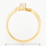 Кольцо из комбинированного золота 750 пробы c 1 бриллиантом Л24132477 фото 4