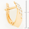 Серьги из комбинированного золота 585 пробы