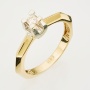 Кольцо из комбинированного золота 585 пробы c 1 бриллиантом Л62008323 фото 1