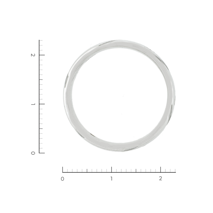 Кольцо из белого золота 585 пробы c 6 бриллиантами