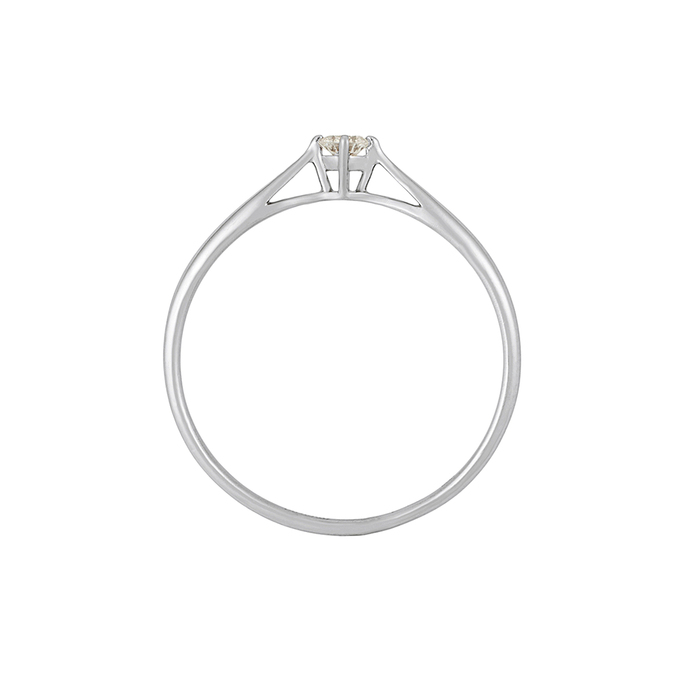 Кольцо из золота 585 пробы c бриллиантом, Л 5406 2514 за 17520