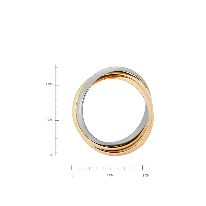 Кольцо Cartier Trinity, Л 2508 6801 за 135000