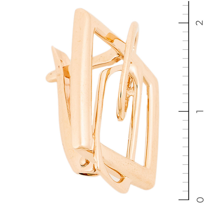 Серьги из красного золота 585 пробы