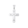 Подвеска-крестик из золота 585 пробы c бриллиантами