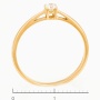 Кольцо из красного золота 585 пробы c 1 бриллиантом Л06154773 фото 3
