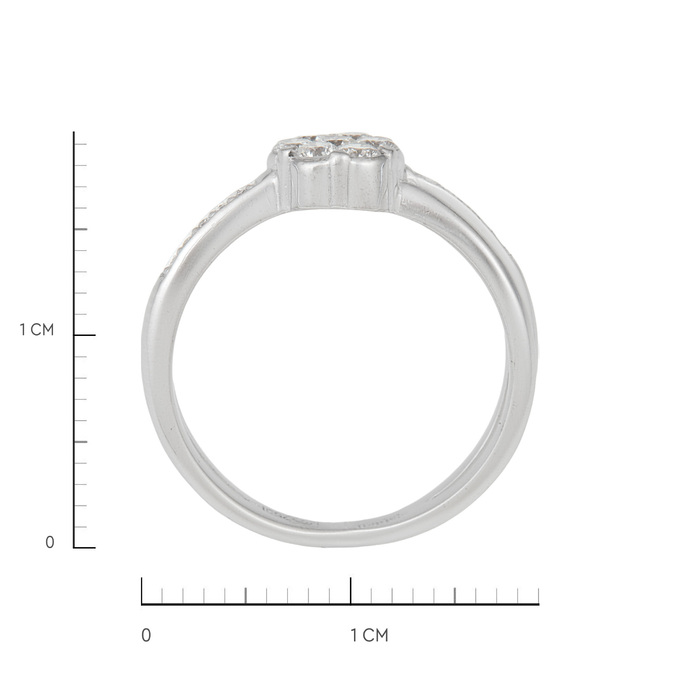 Кольцо из золота 750 пробы c бриллиантами, Л 1116 7491 за 69600