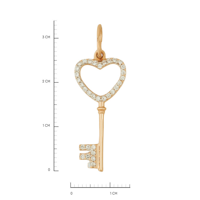 Подвеска из золота 585 пробы c фианитами, Л 6002 5149 за 12400