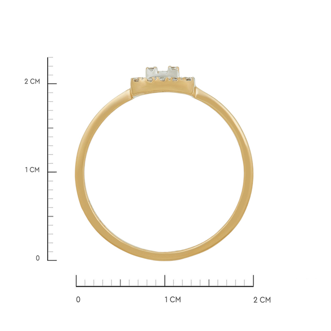 Кольцо из золота 750 пробы c бриллиантами, Л 2316 6926 за 28800