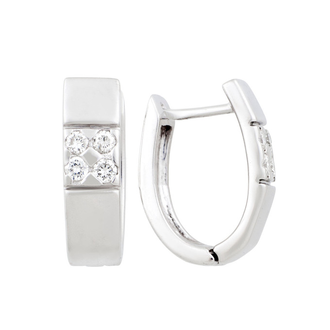 Серьги из золота 750 пробы с бриллиантами, Л 6202 2598 за 116000