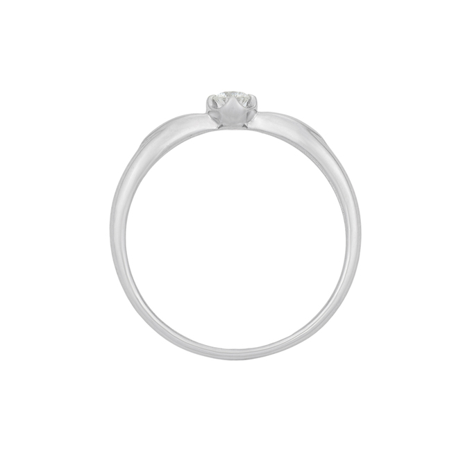 Кольцо из золота 585 пробы c бриллиантом, Л 5207 4373 за 20720