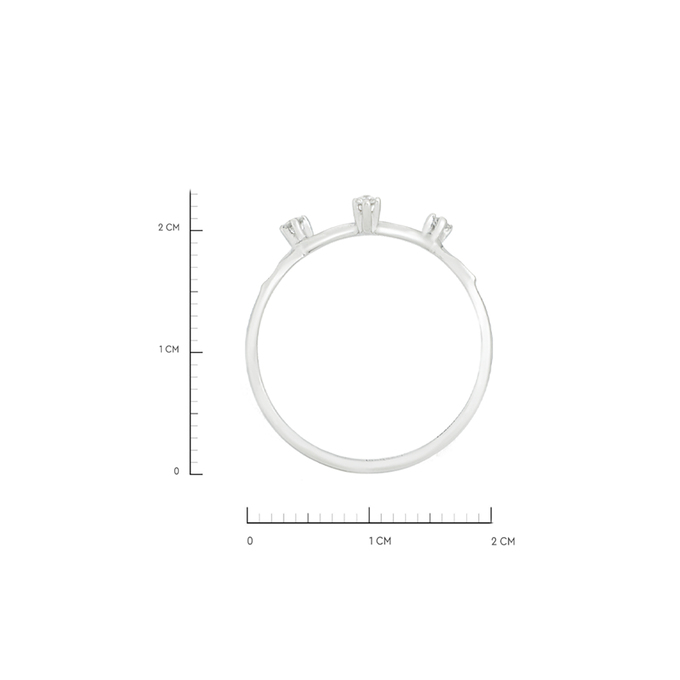 Кольцо из золота 585 пробы c бриллиантами, Л 3309 6398 за 18320