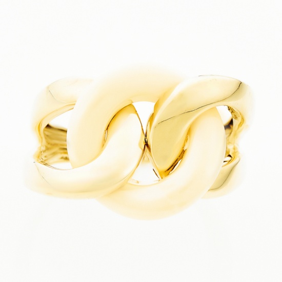 Кольцо из желтого золота 585 пробы c 1 агатом