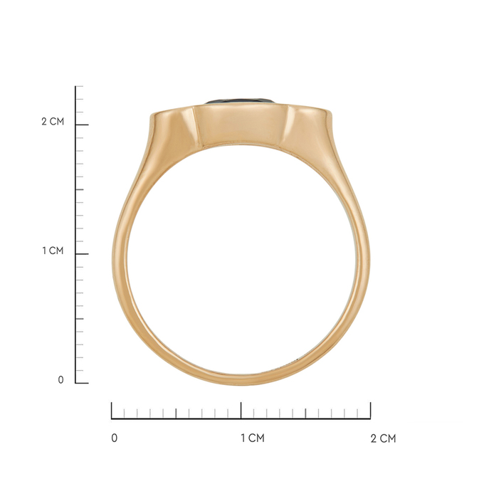 Кольцо из золота 585 пробы c сапфиром и бриллиантами, Л 7601 4536 за 59360