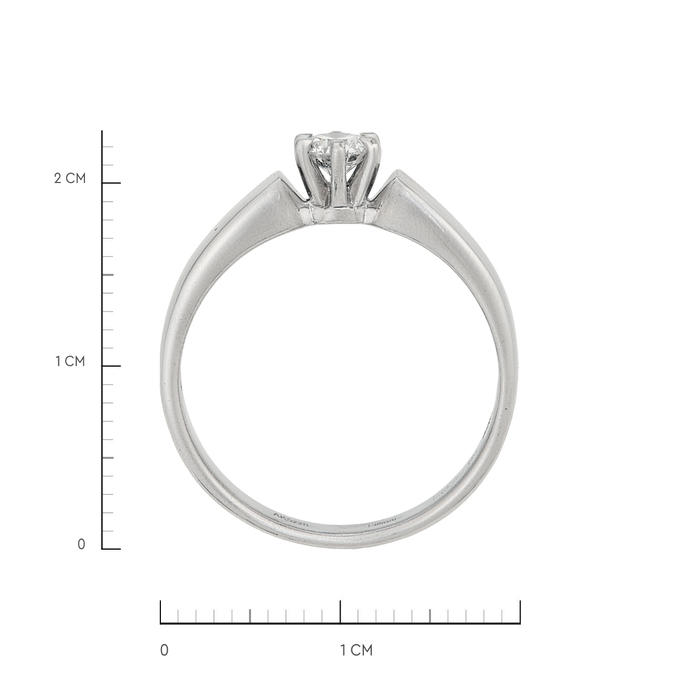 Кольцо из золота 585 пробы c бриллиантом, Л 6602 6387 за 70800