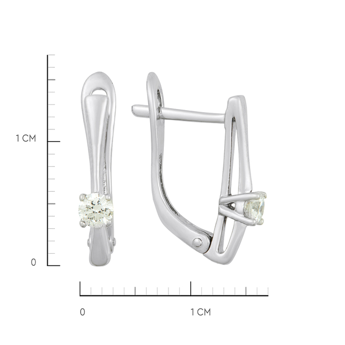 Серьги из золота 585 пробы c бриллиантами, Л 5805 0793 за 35040