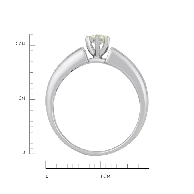 Кольцо из золота 585 пробы c бриллиантом, Л 3604 9669 за 62800